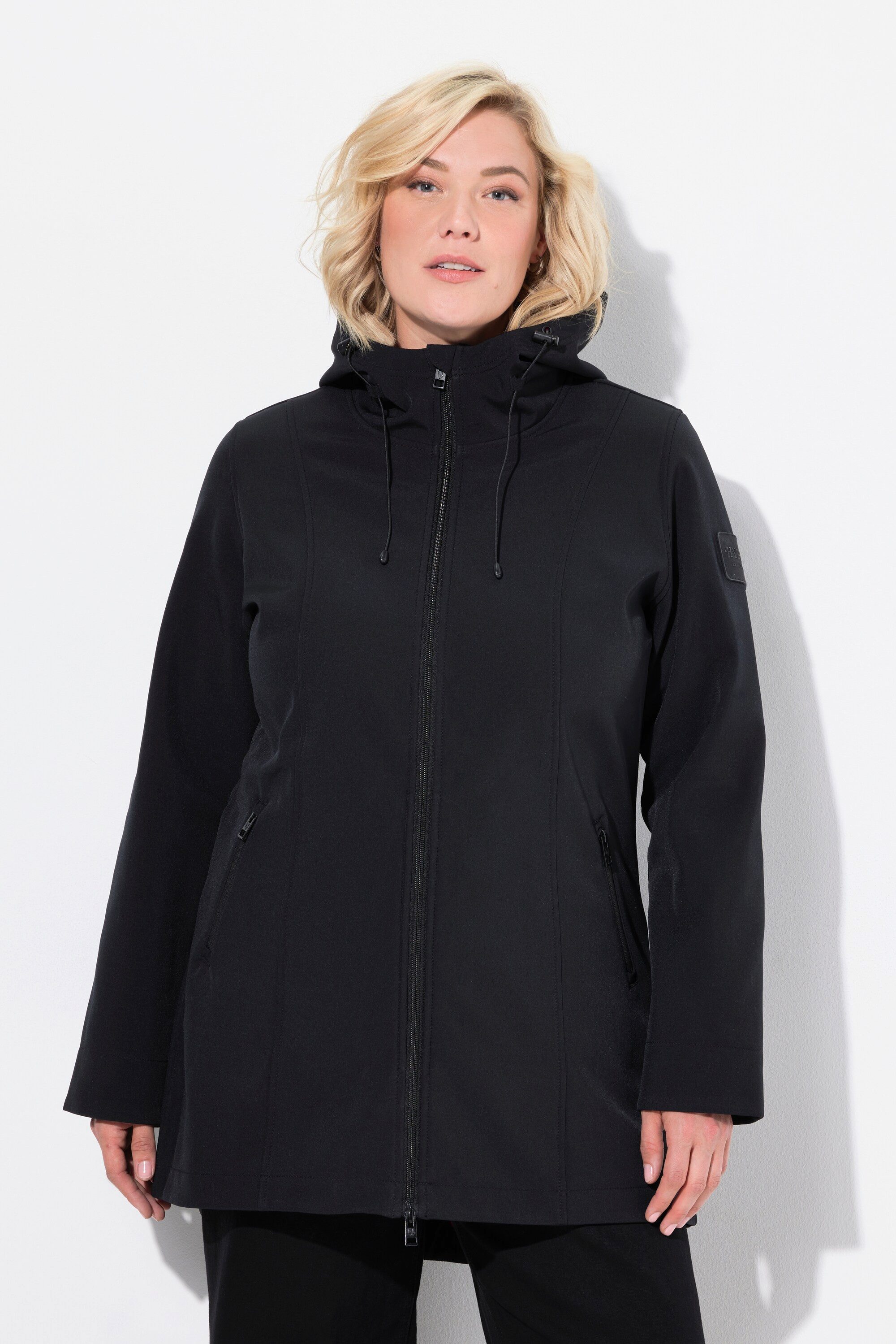 Ulla Popken Softshelljacke HYPRAR Long-Softshelljacke wasserabweisend günstig online kaufen