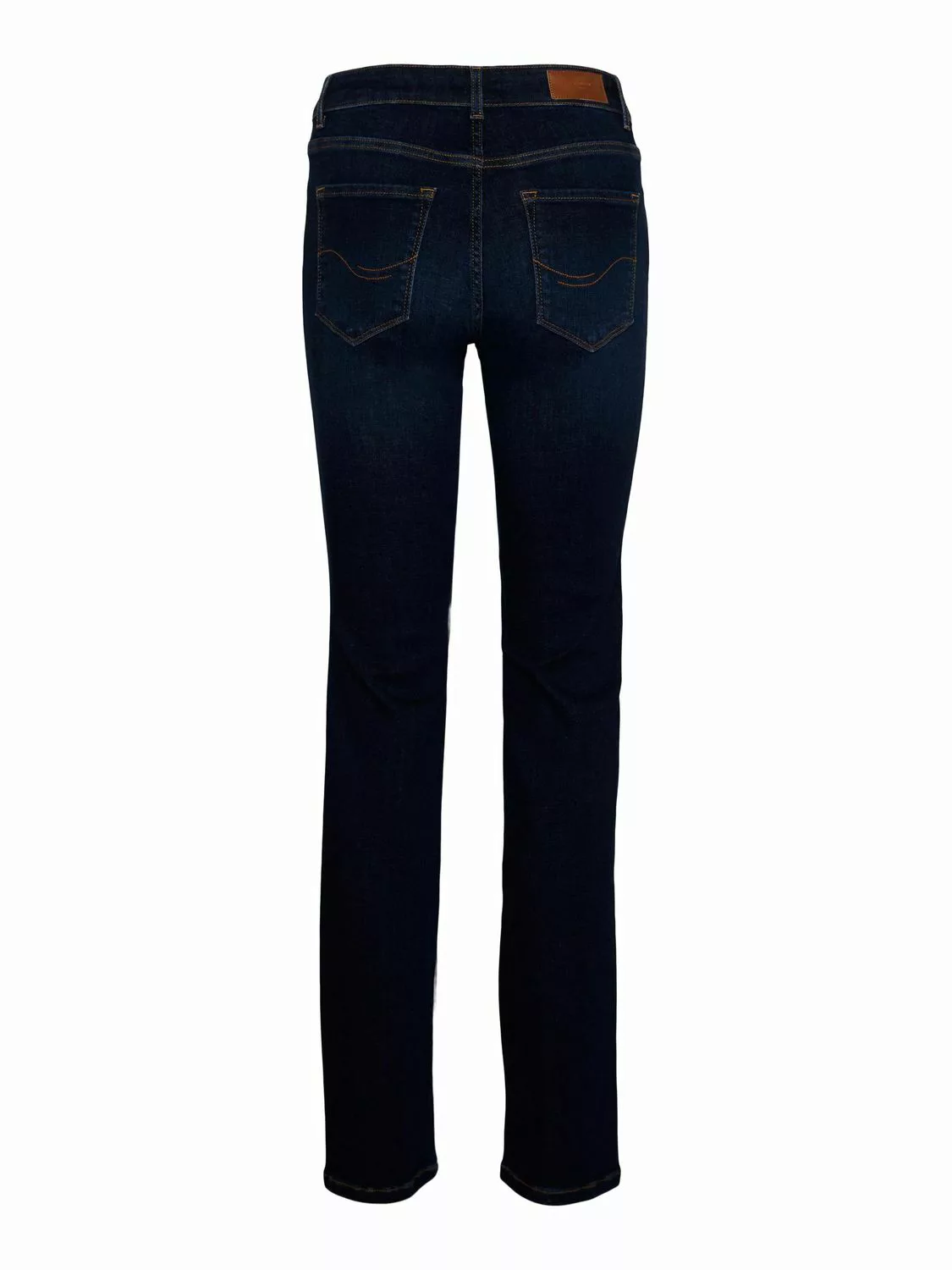 Vero Moda Damen Jeans VMDAF Straight Fit Blau - Dark Blue Denim günstig online kaufen