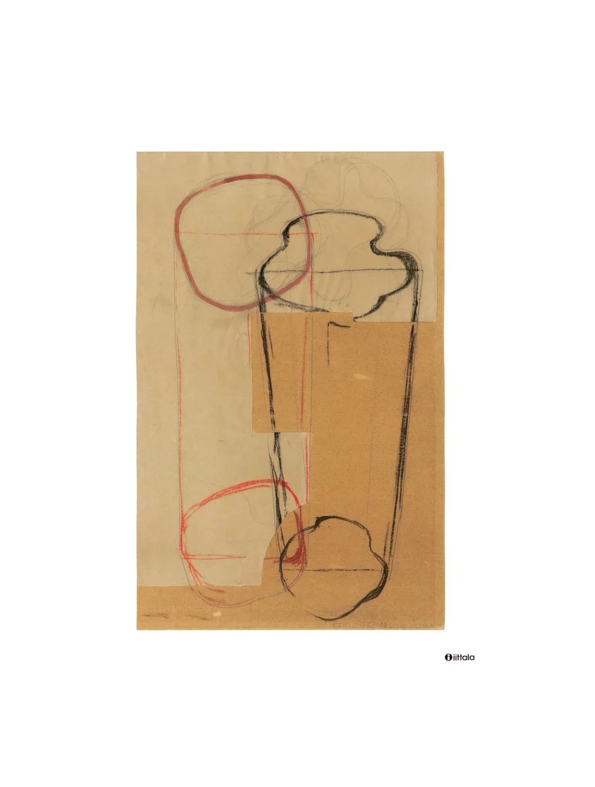 Aalto art Sketch brown Poster 50 x 70cm günstig online kaufen