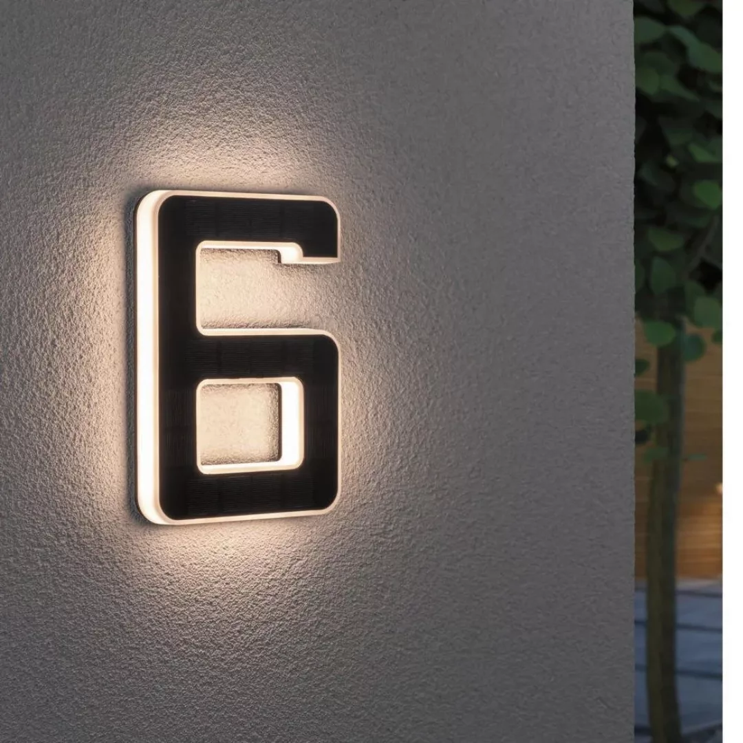 Paulmann LED-Solar-Hausnummer 6 günstig online kaufen