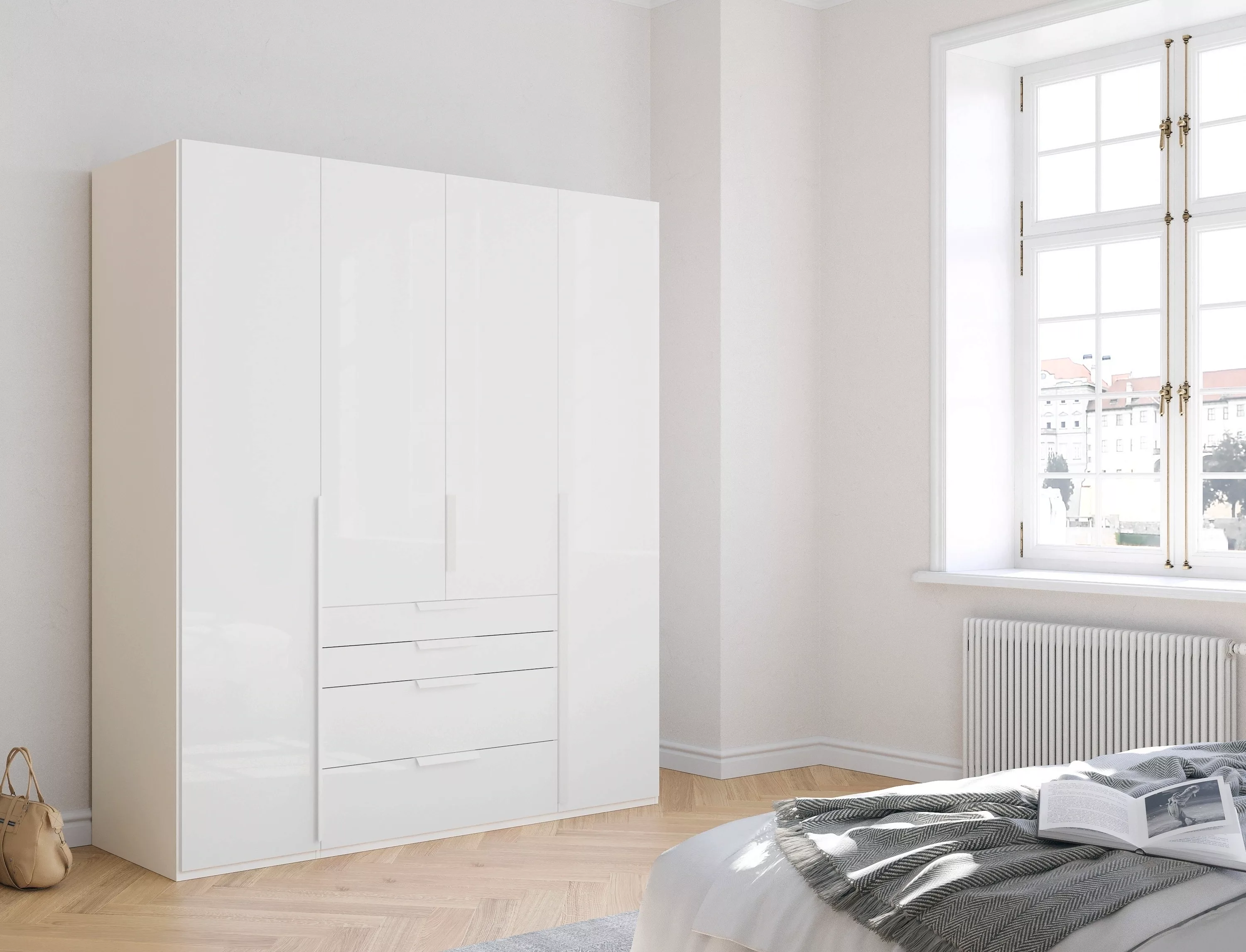 rauch Drehtürenschrank "Purisma", mit Glasfront, Schubladen und umfangreich günstig online kaufen