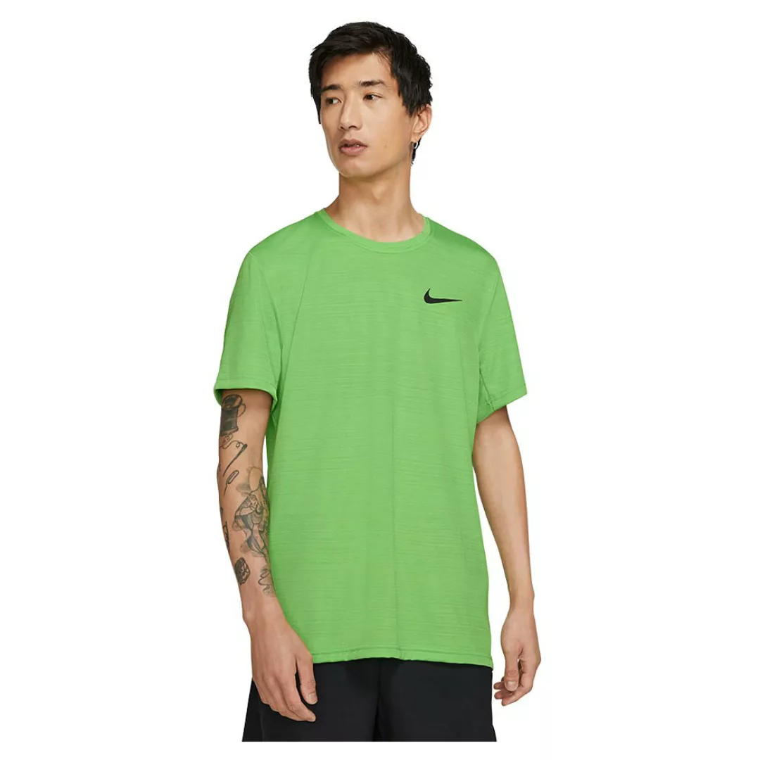 Nike Dri Fit Superset Kurzarm T-shirt S Mean Green / Black günstig online kaufen