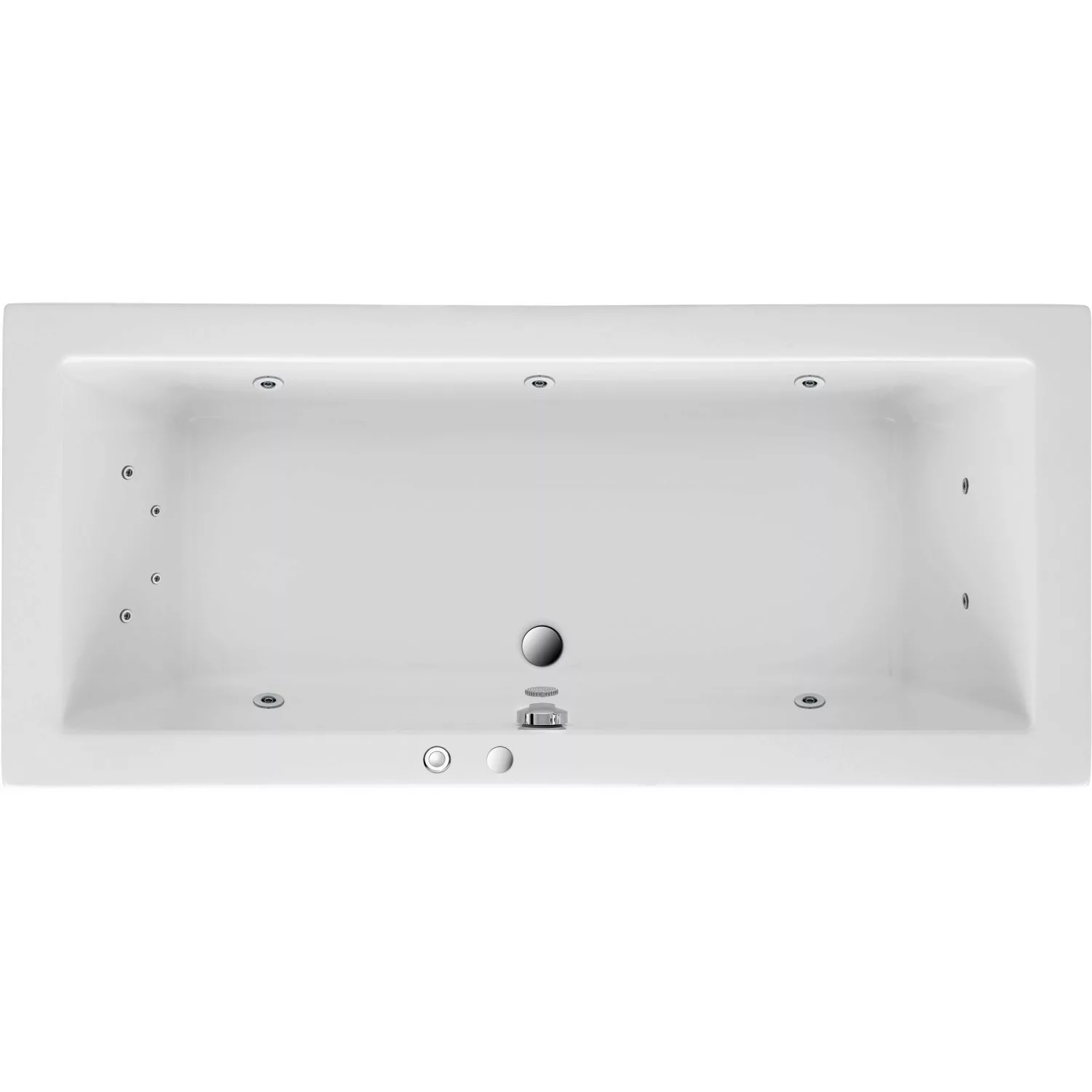 Ottofond Whirlpool Cubic Komfort 170 cm x 75 cm Weiß günstig online kaufen