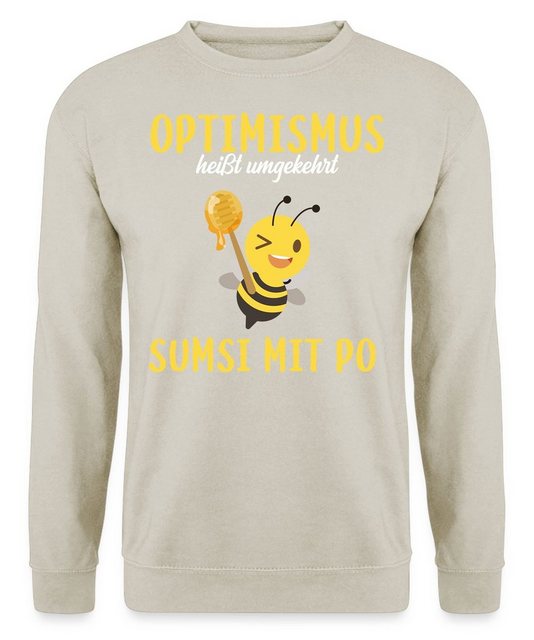 Quattro Formatee Sweatshirt Optimismus heißt umgekehrt Sumsi Mit Po - Biene günstig online kaufen