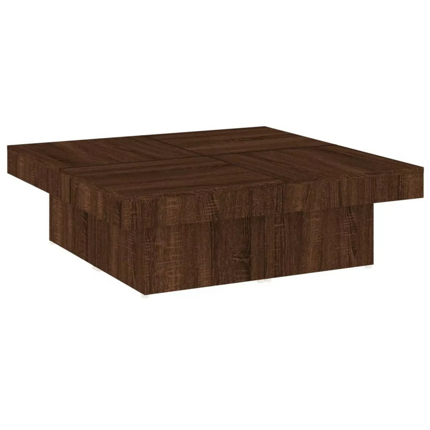 Vidaxl Couchtisch Braun Eichen-optik 90x90x28 Cm Holzwerkstoff günstig online kaufen