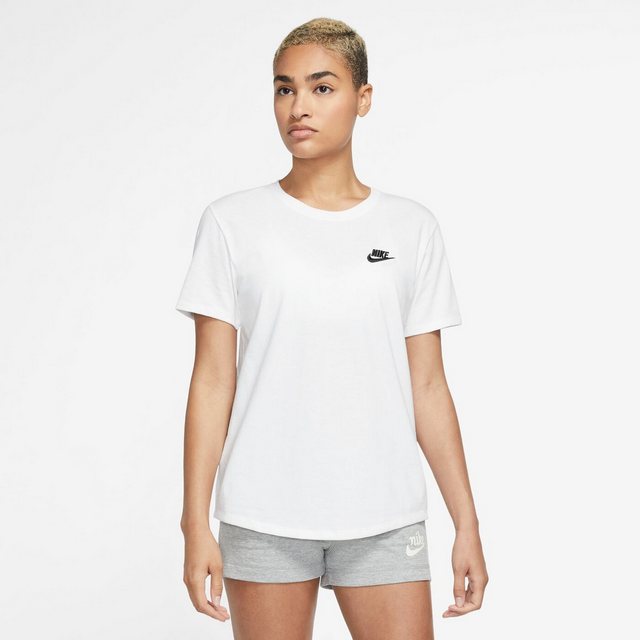 Nike Kurzarmshirt Damen T-Shirt - W NSW TEE CLUB - Weiß günstig online kaufen