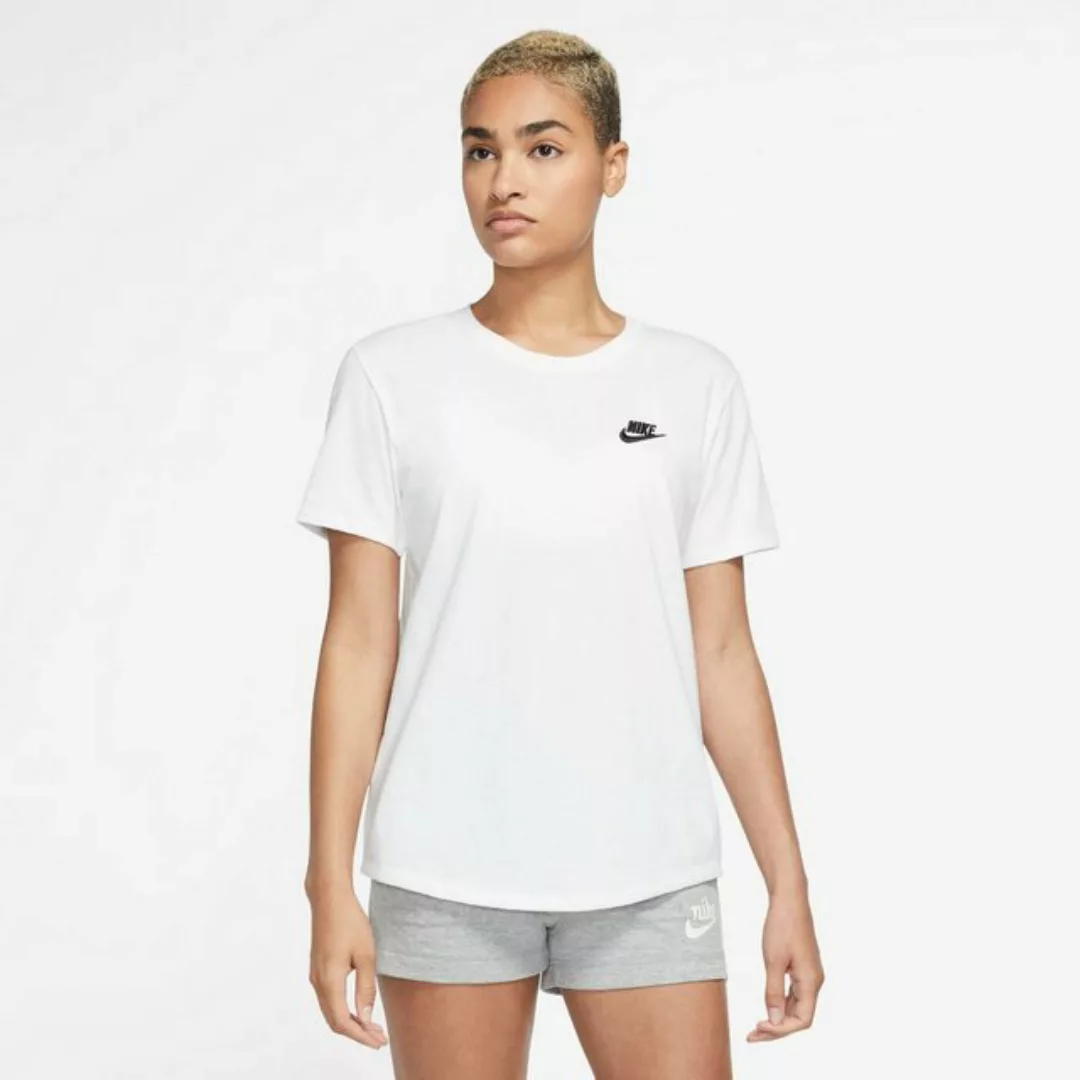 Nike Kurzarmshirt Damen T-Shirt - W NSW TEE CLUB - Weiß günstig online kaufen