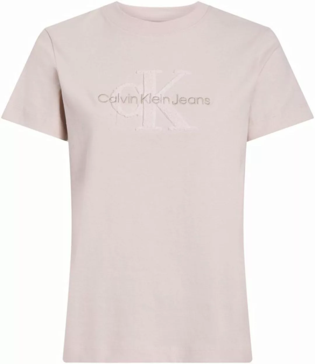 Calvin Klein Jeans T-Shirt CHENILLE MONOLOGO REGULAR TEE mit Logostickerei günstig online kaufen