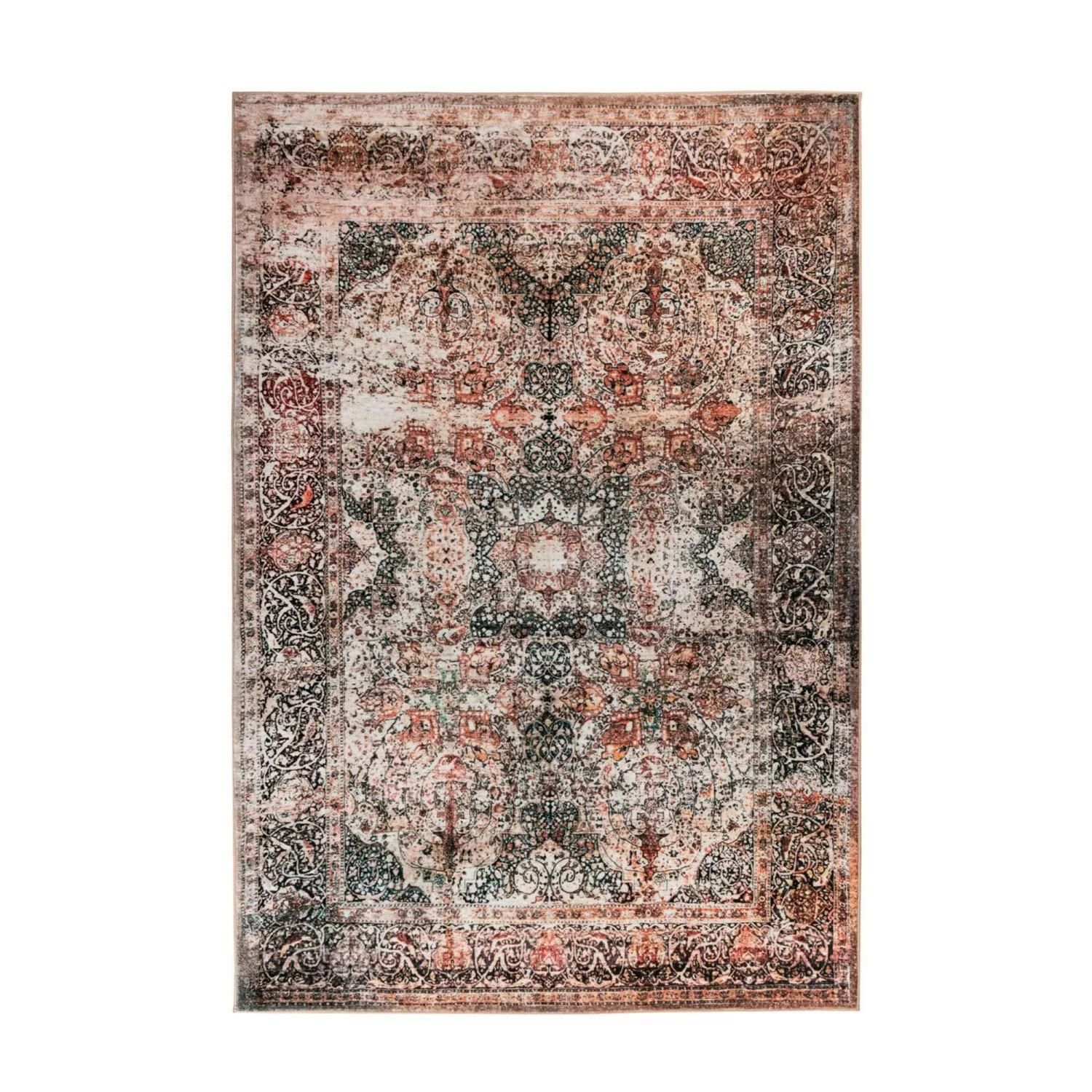 MeGusta Kurzflor Teppich VintageDesign UsedLook Orientalisch Beige 80x150 c günstig online kaufen