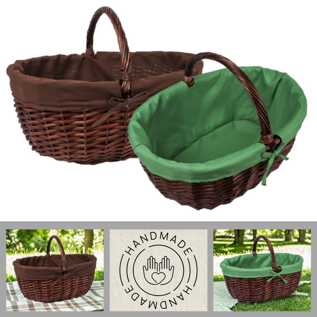 nm_trade Einkaufskorb Weidenkorb Picknickkorb Einkaufskorb Pilzkorb günstig online kaufen