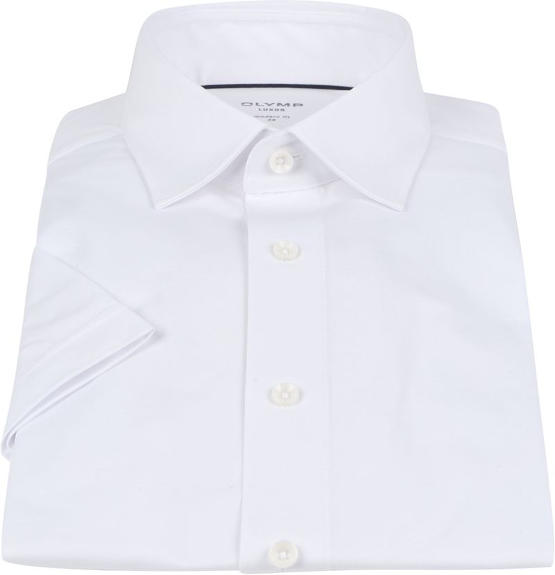 OLYMP Luxor Jersey Hemd 24/Seven Weiß - Größe 42 günstig online kaufen