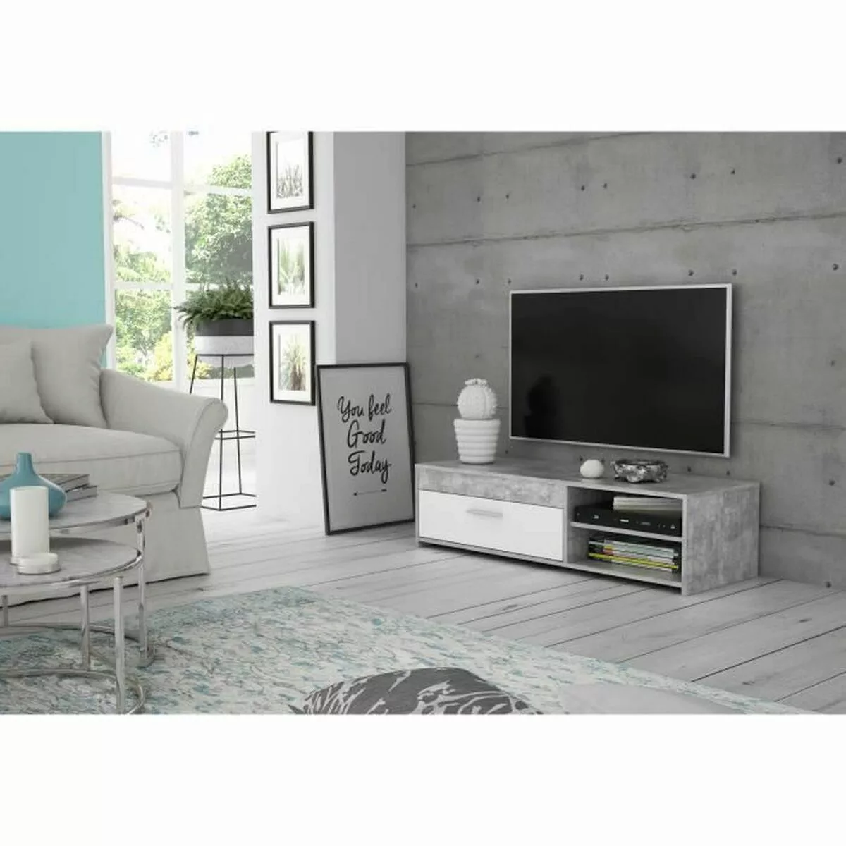 Tv-möbel Hellgrau (120 X 42,1 X 31,8 Cm) günstig online kaufen
