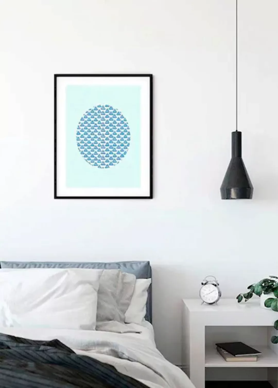 Komar Poster "Shelly Patterns Aqua", Formen-Kunst, (1 St.) günstig online kaufen