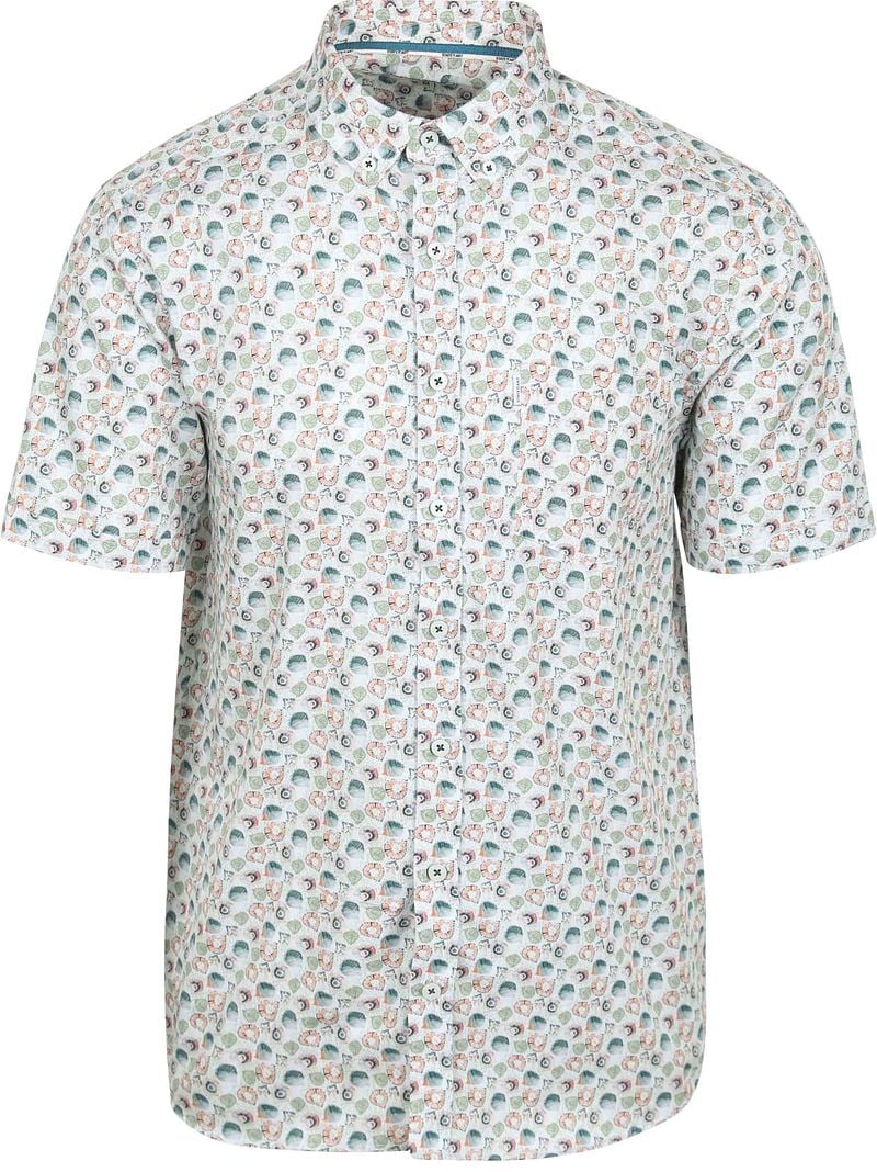 State Of Art Short Sleeve Hemd Druck Twill Hellblau  - Größe L günstig online kaufen