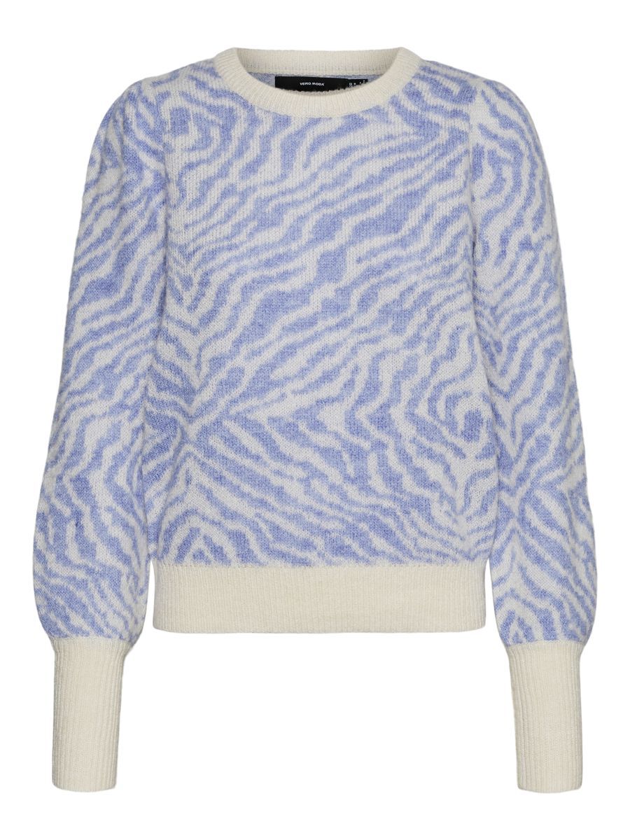 VERO MODA Jaquard Knitted Pullover Damen Grau günstig online kaufen