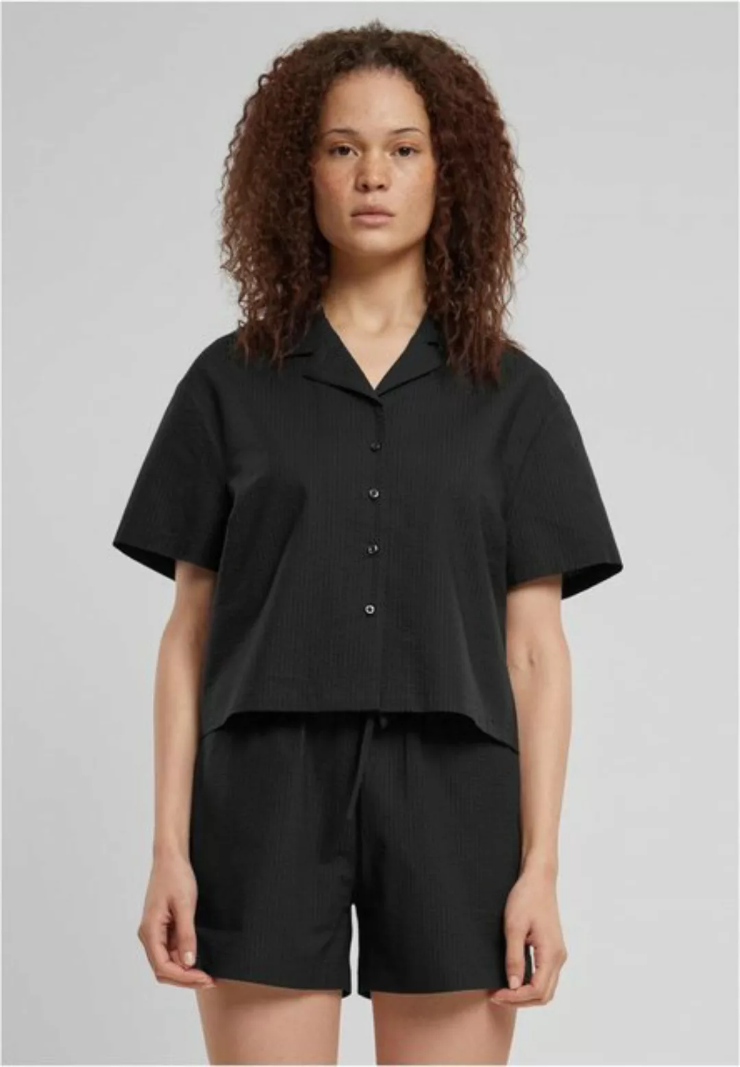 URBAN CLASSICS T-Shirt Ladies Seersucker Shirt günstig online kaufen