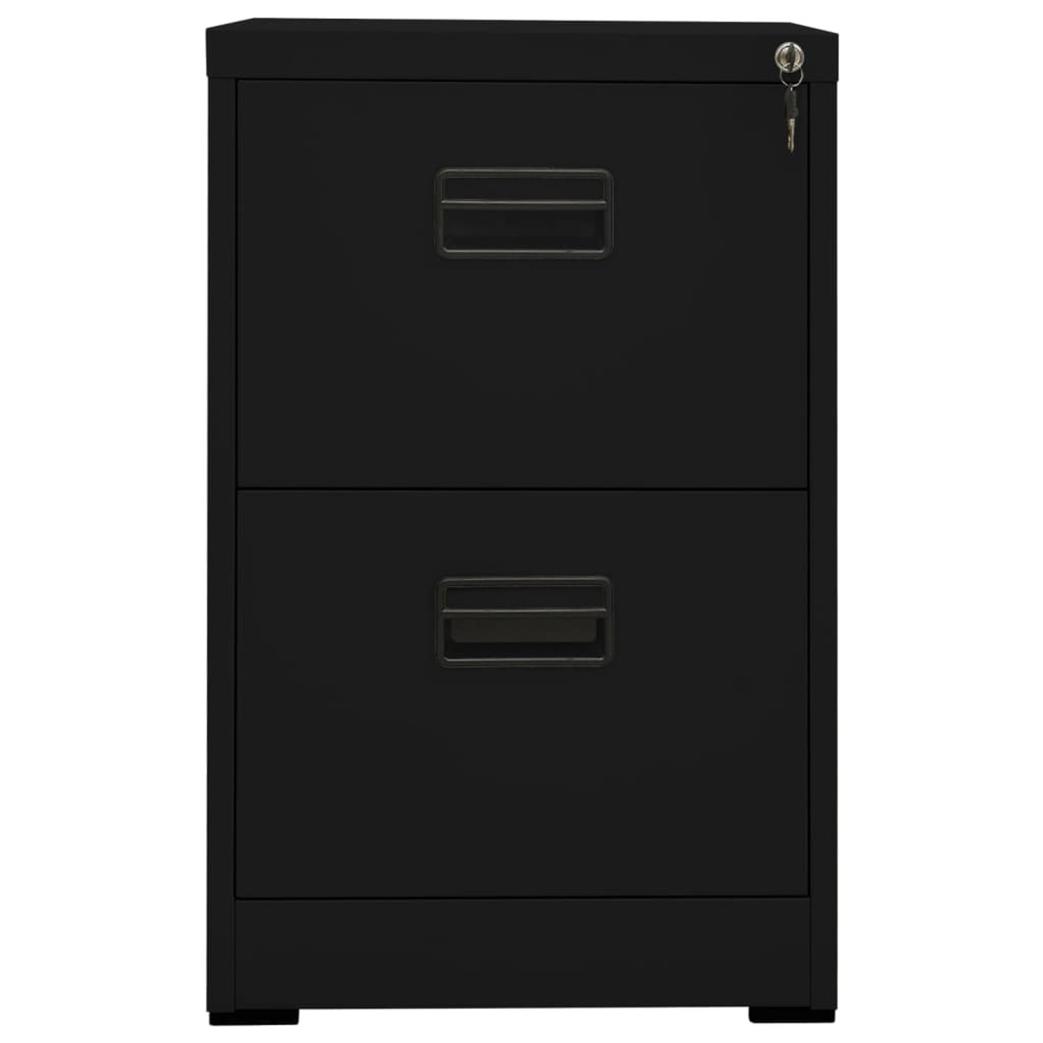 vidaXL Aktenschrank Schwarz 46x62x72,5 cm Stahl günstig online kaufen