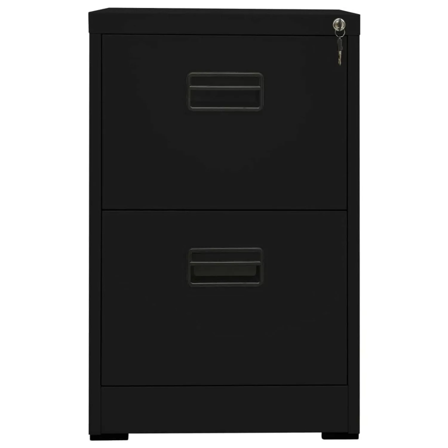 vidaXL Aktenschrank Aktenschrank Schwarz 46x62x72,5 cm Stahl (1-St) günstig online kaufen