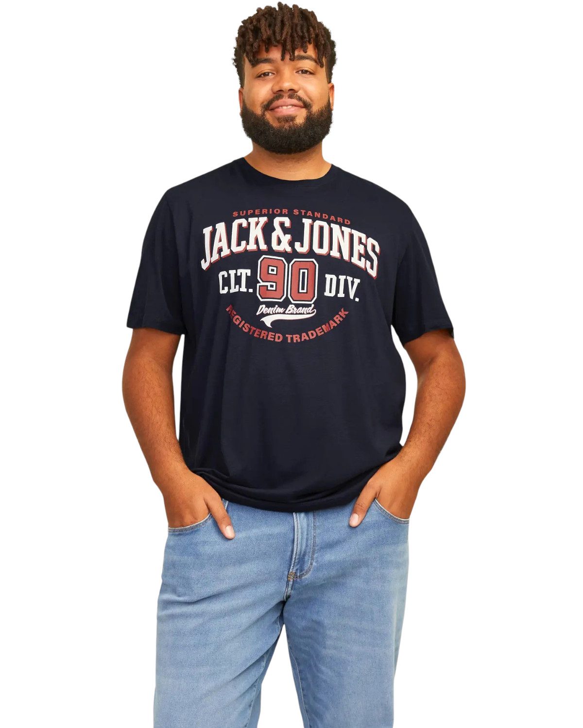 Jack & Jones PlusSize Print-Shirt Weites günstig online kaufen