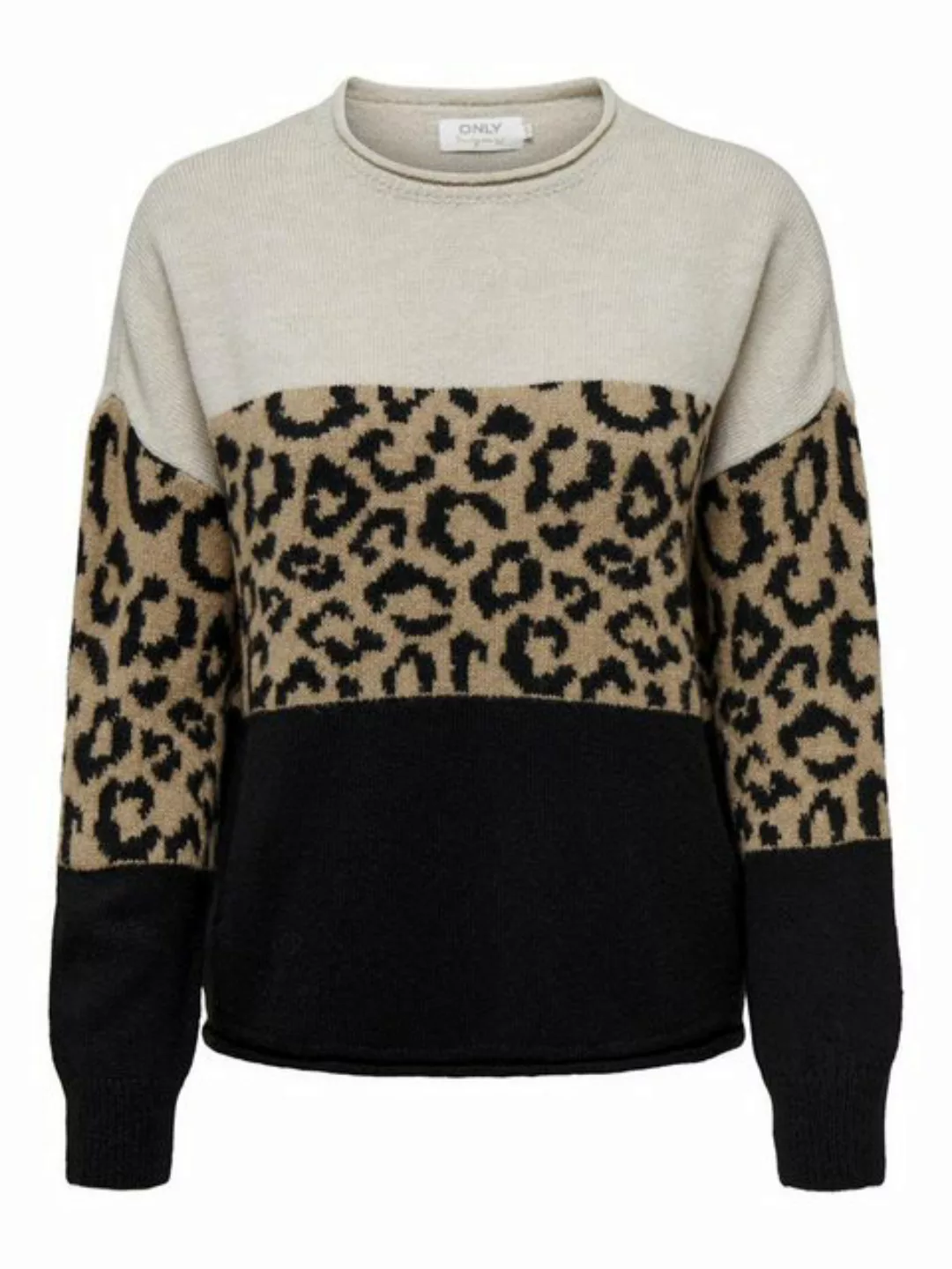 ONLY Rundhalspullover ONLJADE ANIMAL LS O-NECK NOOS KNT günstig online kaufen