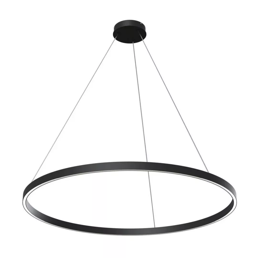 LED Pendelleuchte Rim in Schwarz 61W 3500lm 1000mm günstig online kaufen