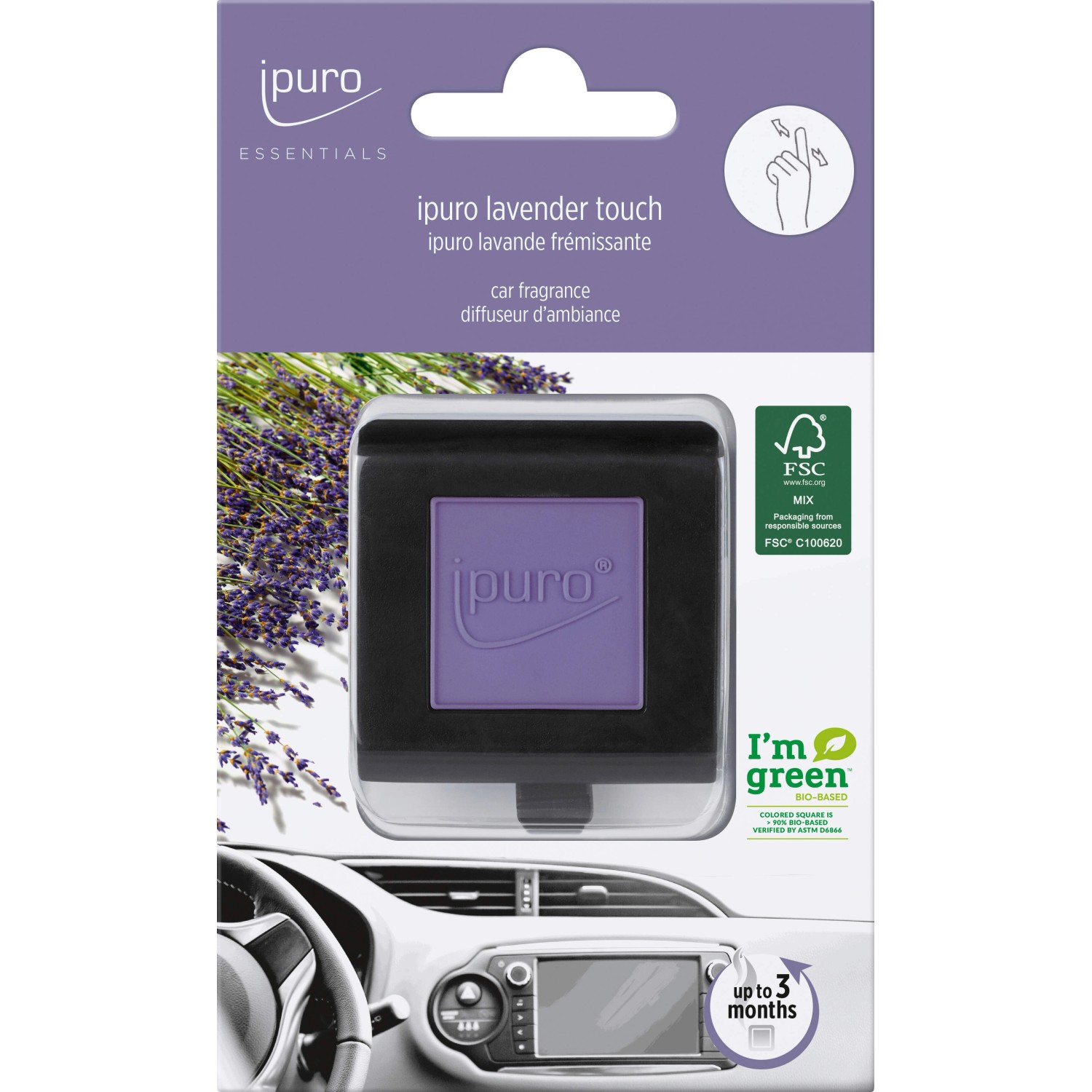 ipuro Autoduft Essantials Lavender Touch 1 ml günstig online kaufen