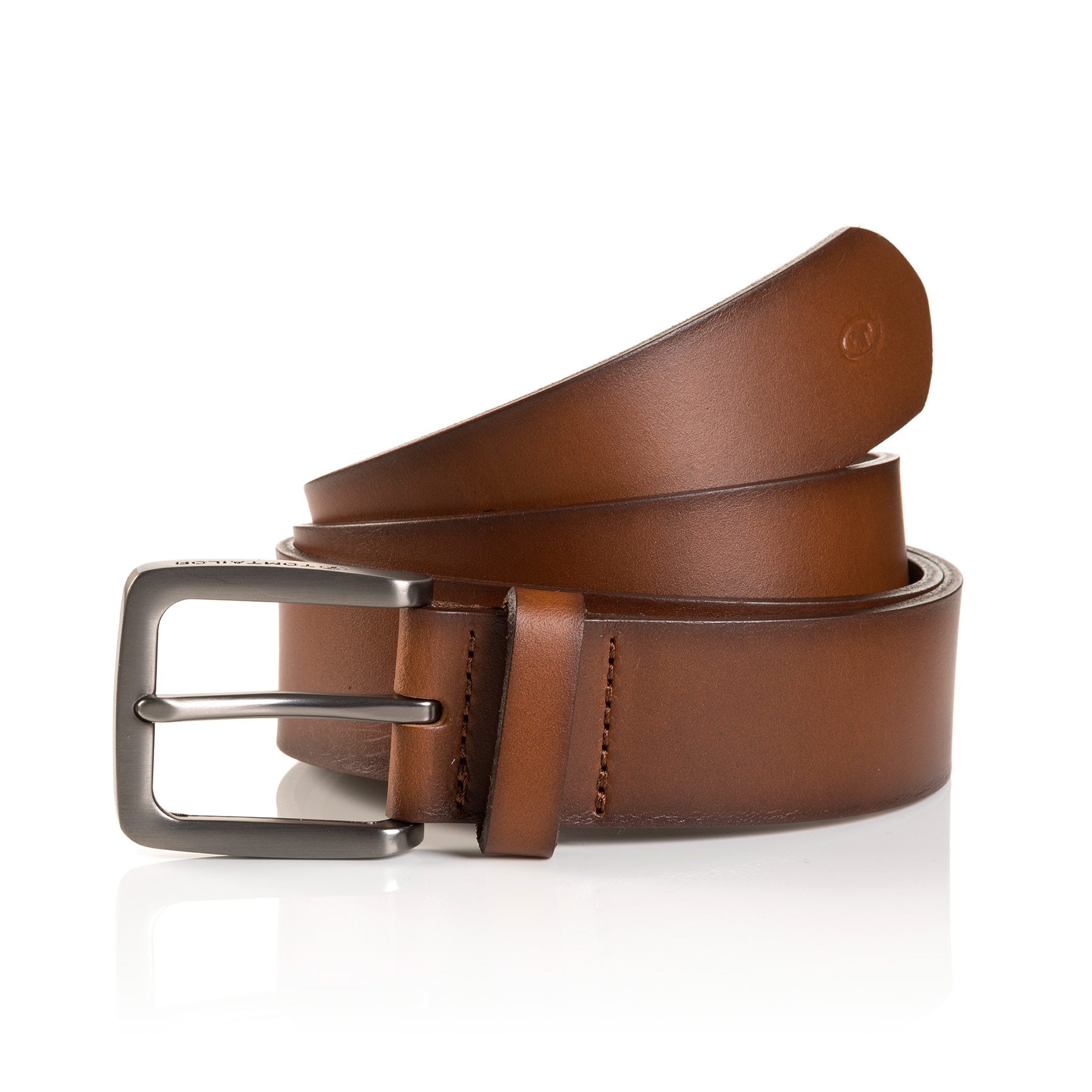 TOM TAILOR Ledergürtel "TTSCOTT", 3,5 cm breit, Herrengürtel, Jeans und Cas günstig online kaufen