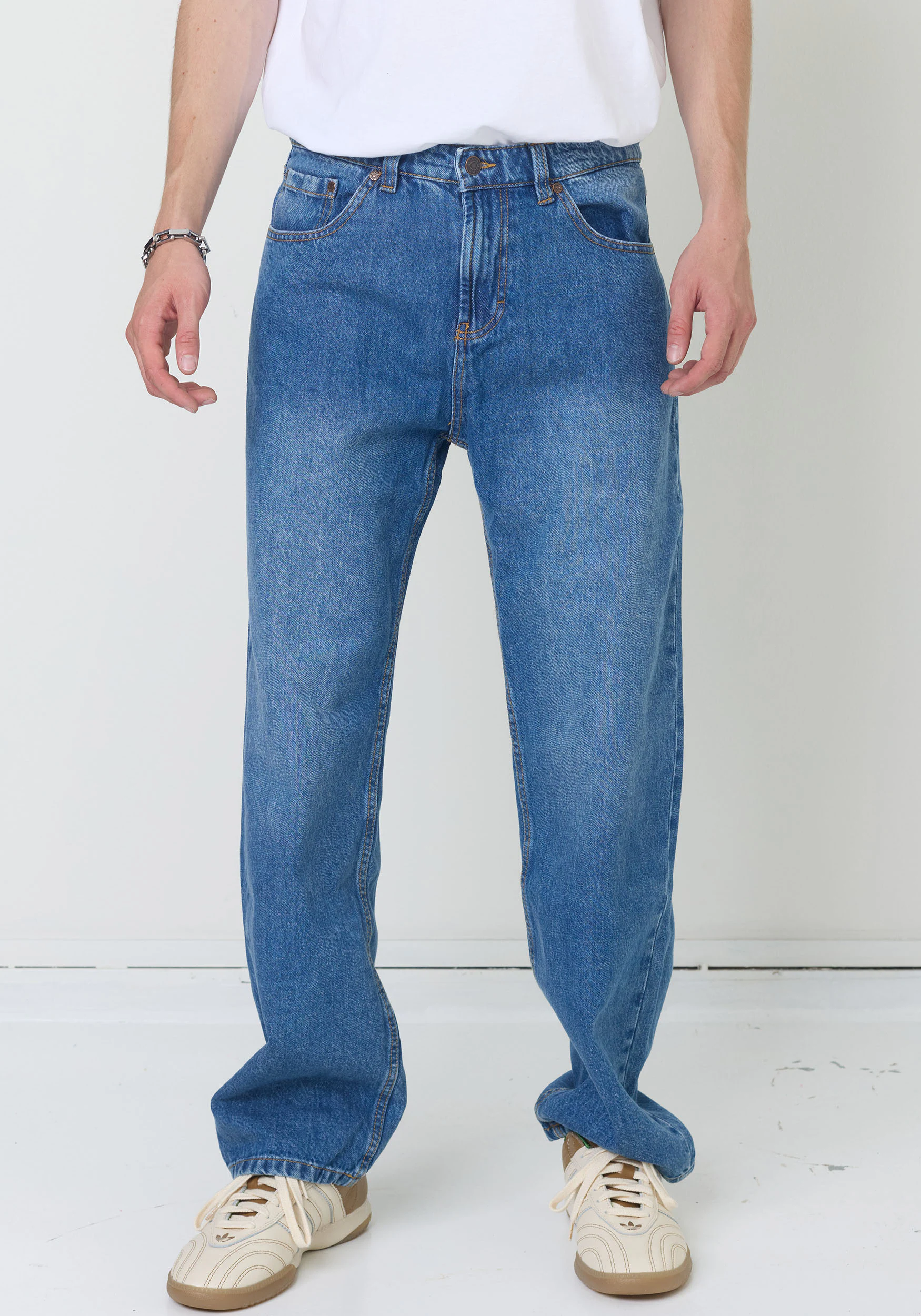 DENIM PROJECT Loose-fit-Jeans, in blauer Waschung günstig online kaufen