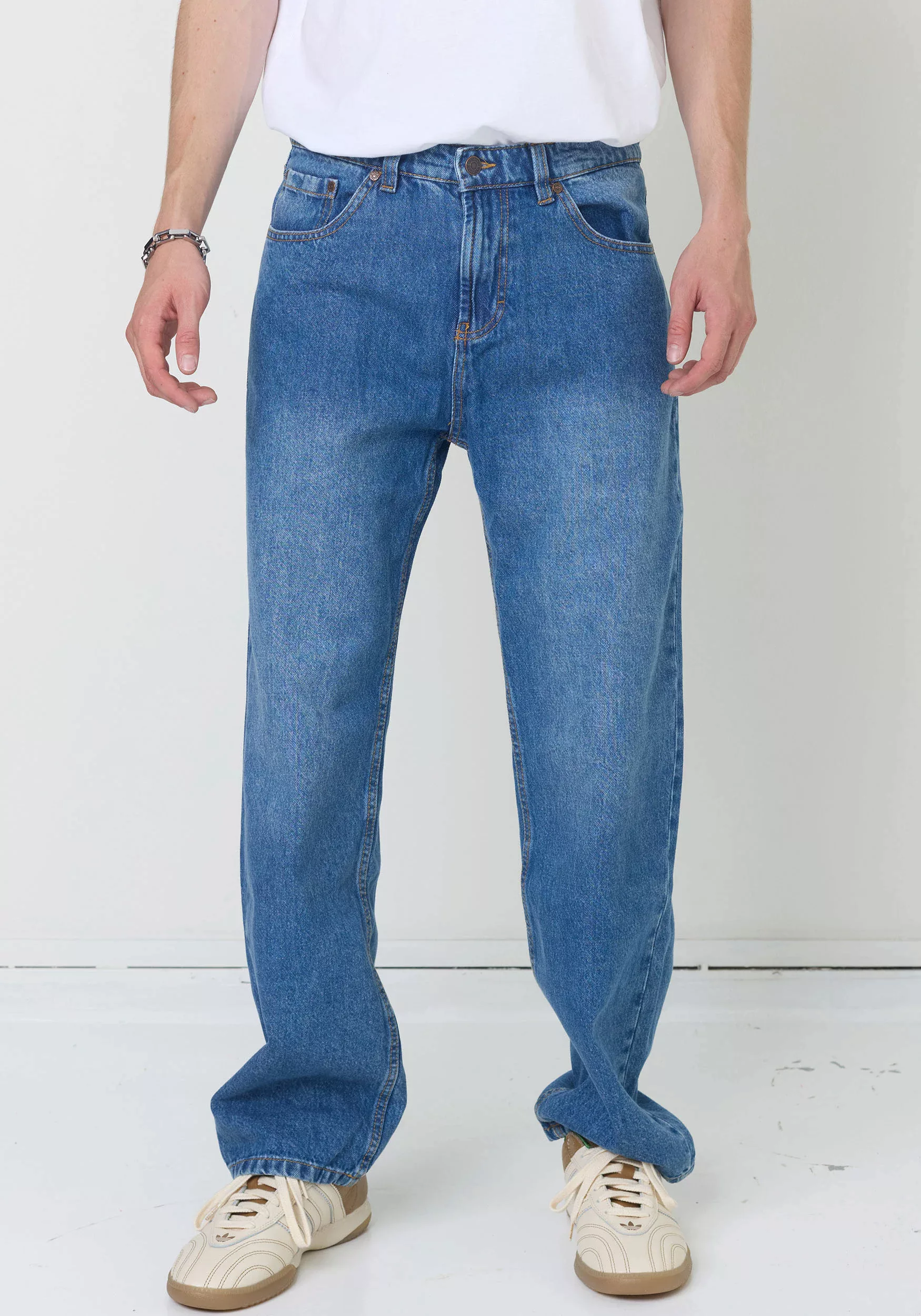 DENIM PROJECT Loose-fit-Jeans, in blauer Waschung günstig online kaufen