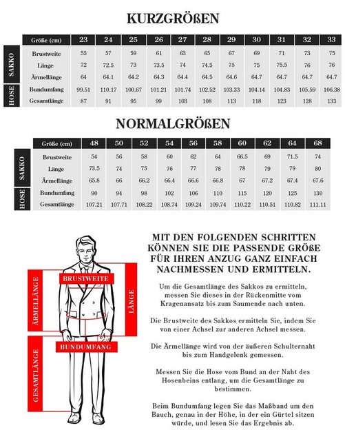 Hirschthal Anzugsakko Herren 2-Knopf Sakko oder Business Anzug mit Anzughos günstig online kaufen