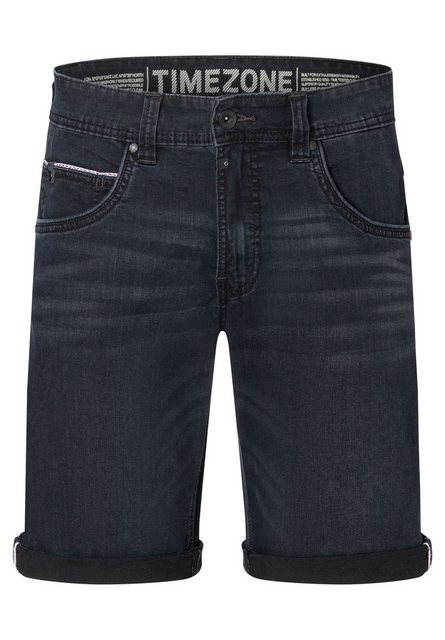 TIMEZONE Herren Jeans Shorts SLIM SCOTTYTZ SHORT - Mid Waist Slim Fit - Bla günstig online kaufen