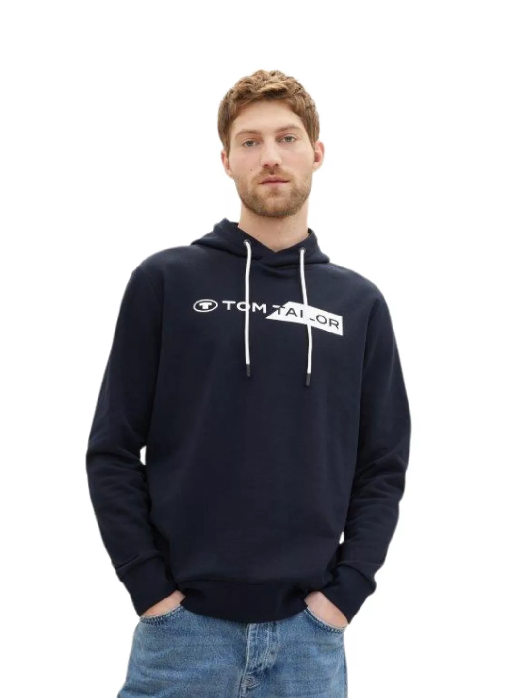 Tom Tailor Herren Kapuzenpullover PRINTED HOODIE - Regular Fit günstig online kaufen