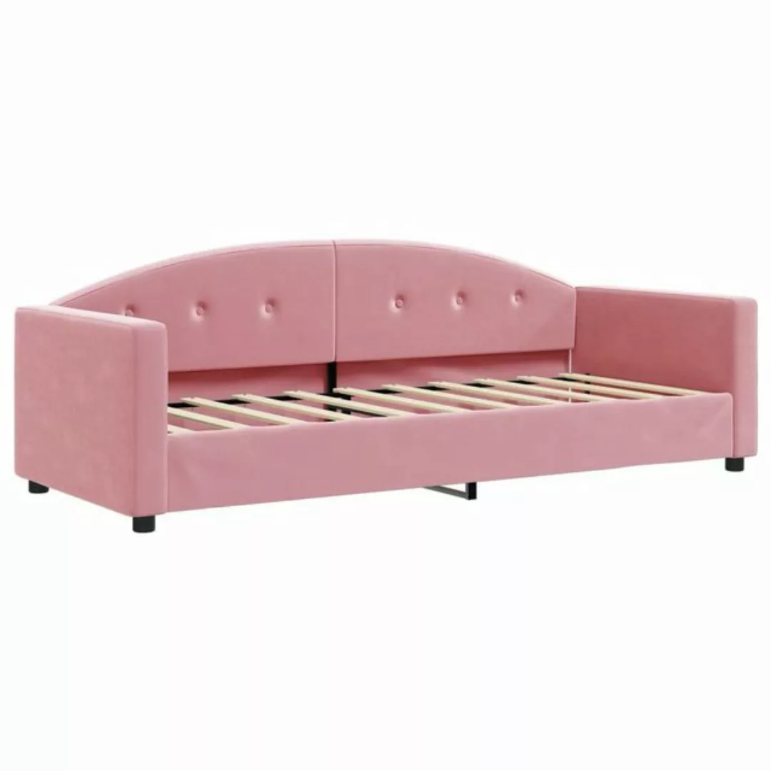 vidaXL Bett Tagesbett Rosa 80x200 cm Samt günstig online kaufen