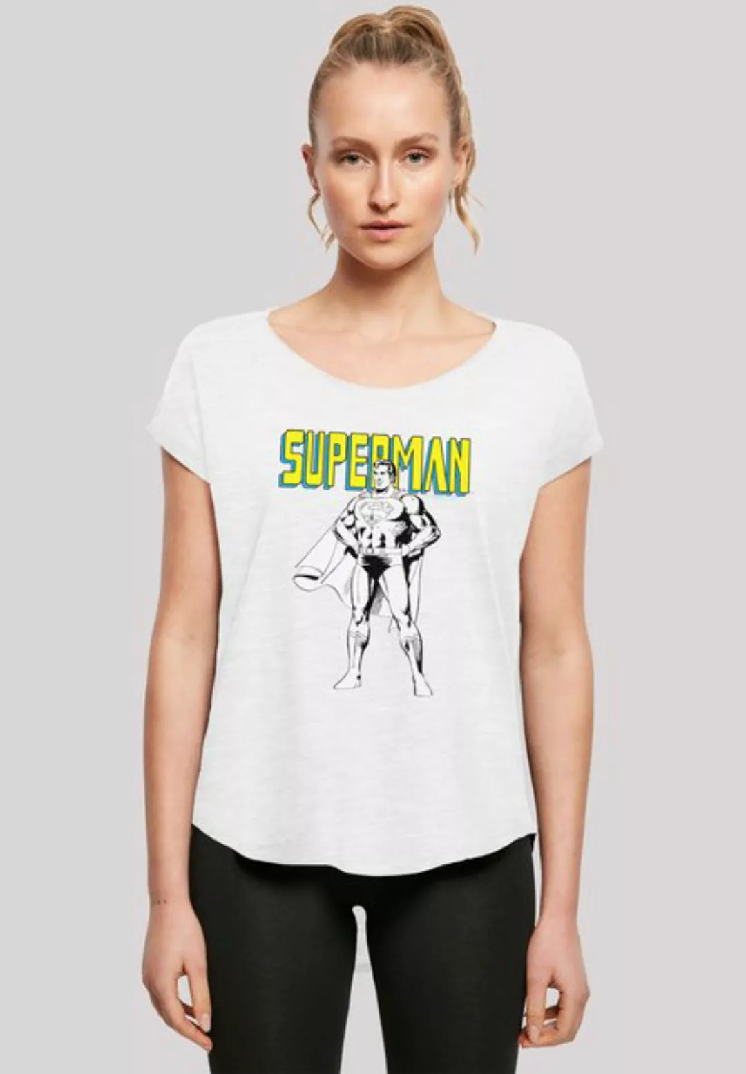 F4NT4STIC T-Shirt DC Comics Superman Damen,Premium Merch,Lang,Longshirt,Bed günstig online kaufen
