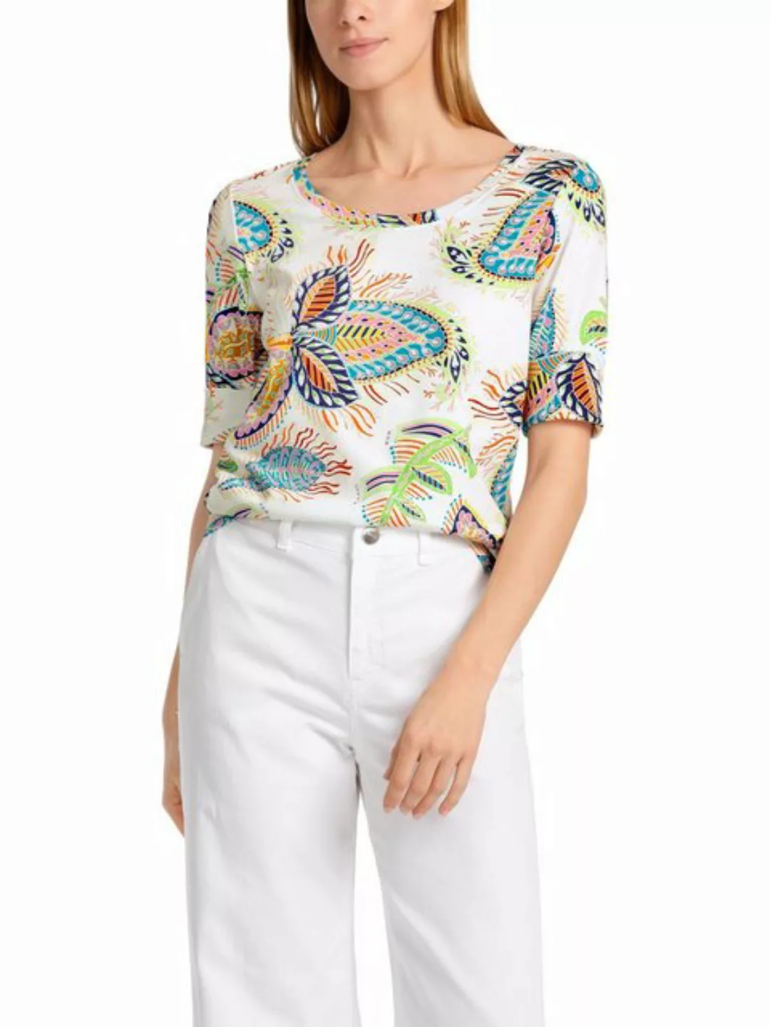 Marc Cain 3/4-Arm-Shirt "Collection Beach House" Premium Damenmode Allover günstig online kaufen