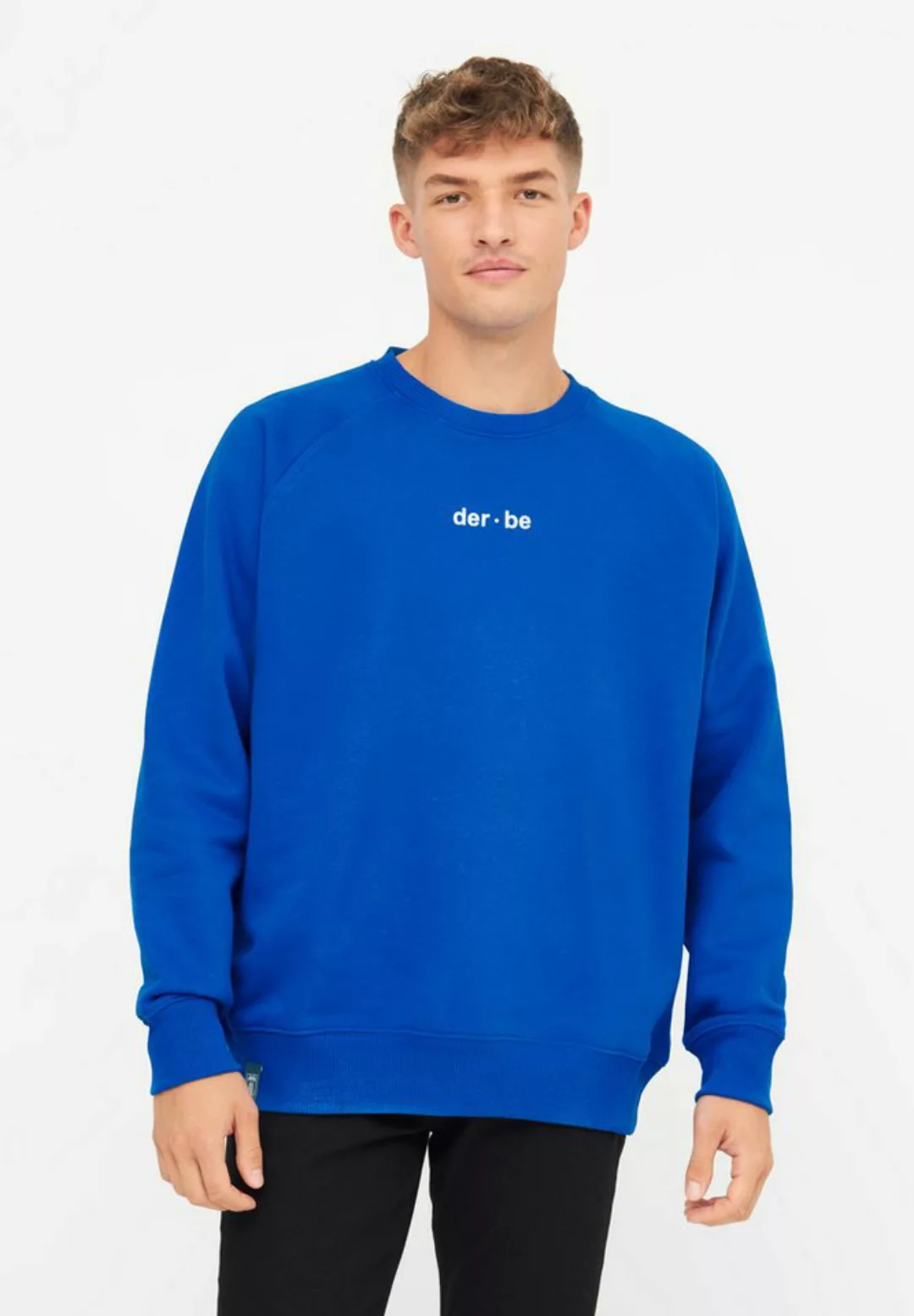 Derbe Sweatshirt "Derbe Bedeutung", Rückenprint, Nachhaltig, Organic Cotton günstig online kaufen