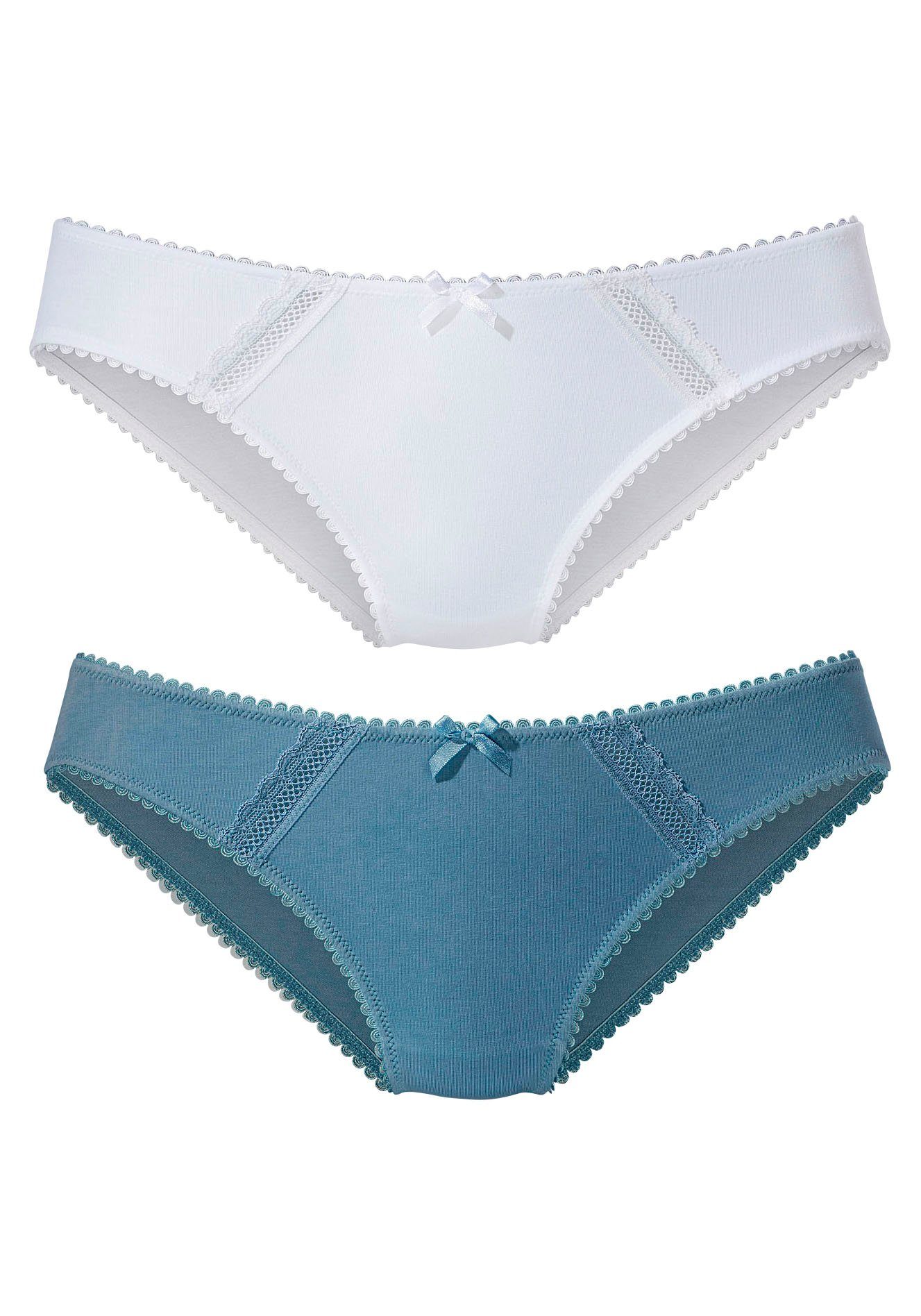 Nuance Bikinislip (2-St) aus weicher Baumwolle günstig online kaufen