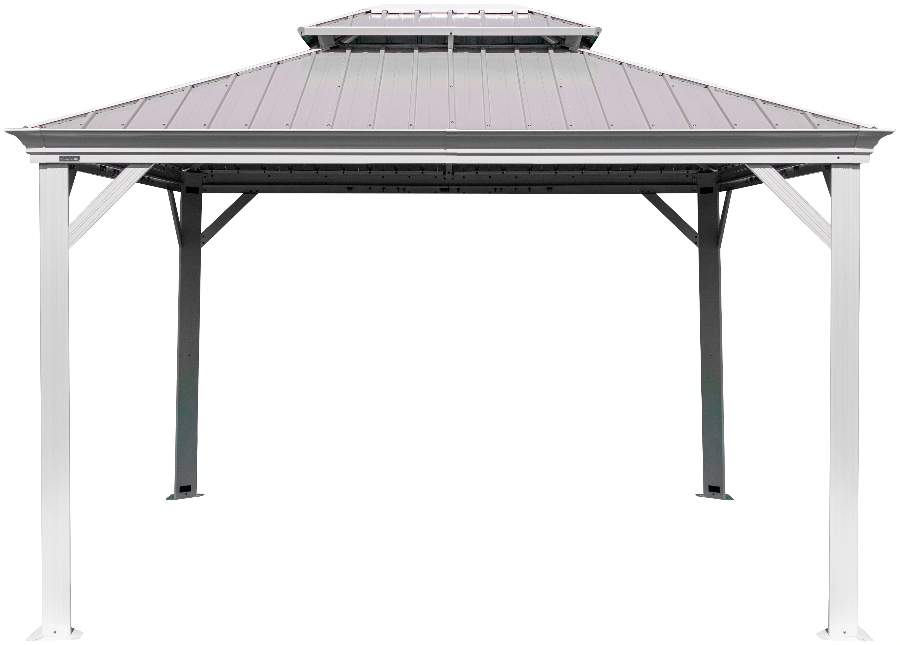 Sojag Pavillon Messina champagner Metall B/H/L: ca. 363x292x298 cm günstig online kaufen