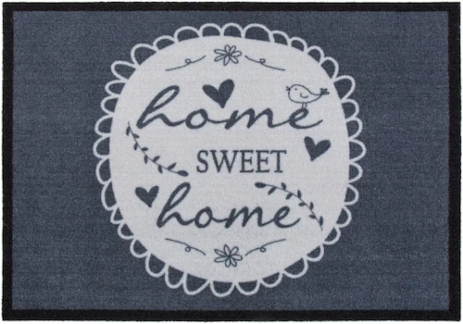 Andiamo Fußmatte »Home Sweet Home«, rechteckig, 5 mm Höhe, Schmutzfangmatte günstig online kaufen