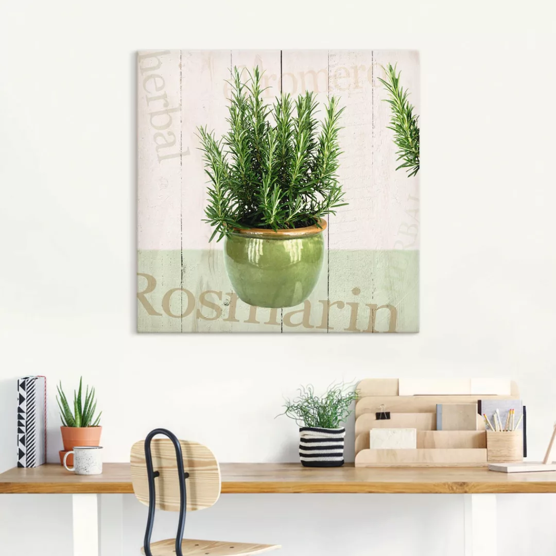 Artland Wandbild »Rosmarin«, Pflanzen, (1 St.), als Alubild, Outdoorbild, L günstig online kaufen