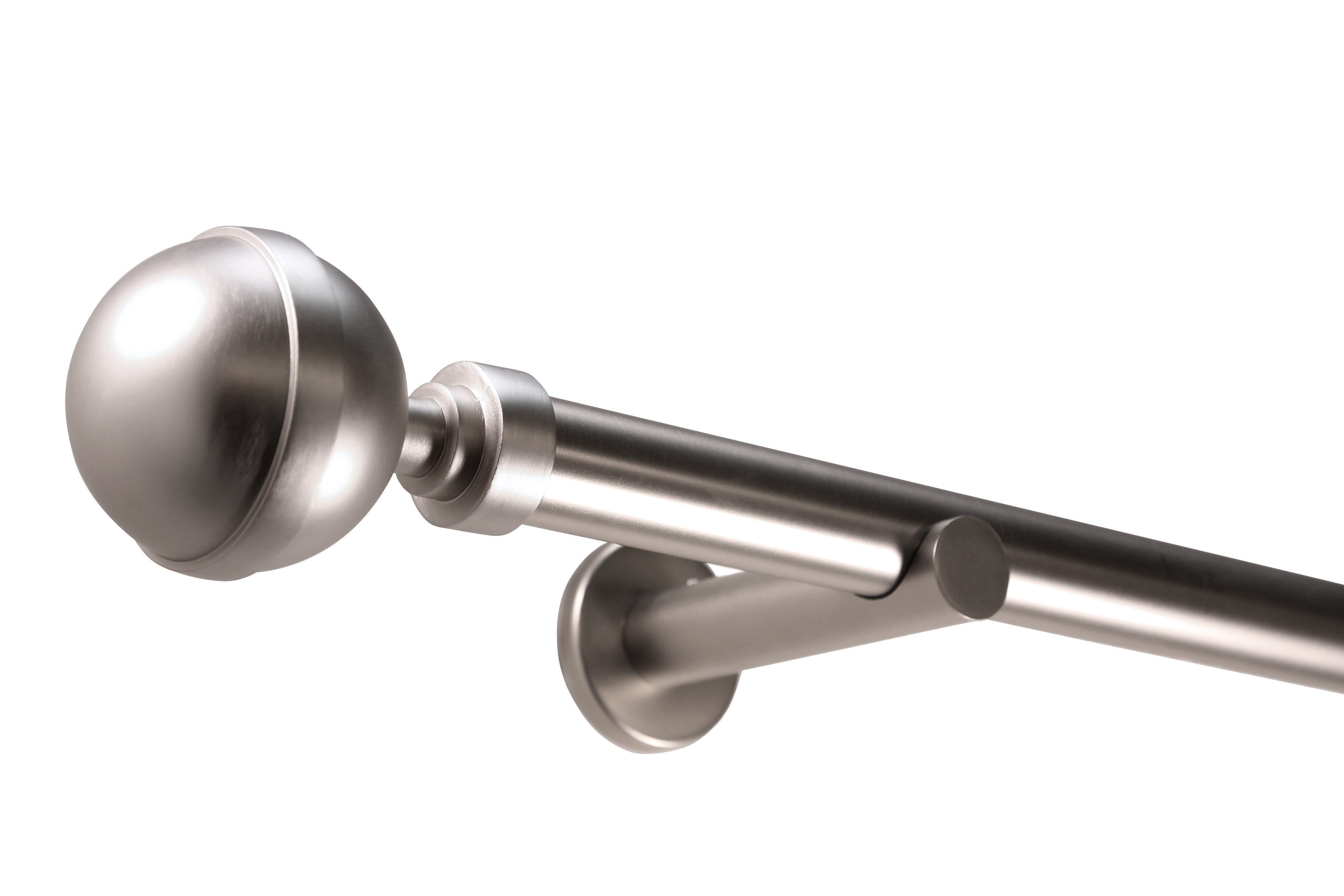 Deco-Raum Gardinenstange Kugel in Edelstahl-optik, Ø günstig online kaufen