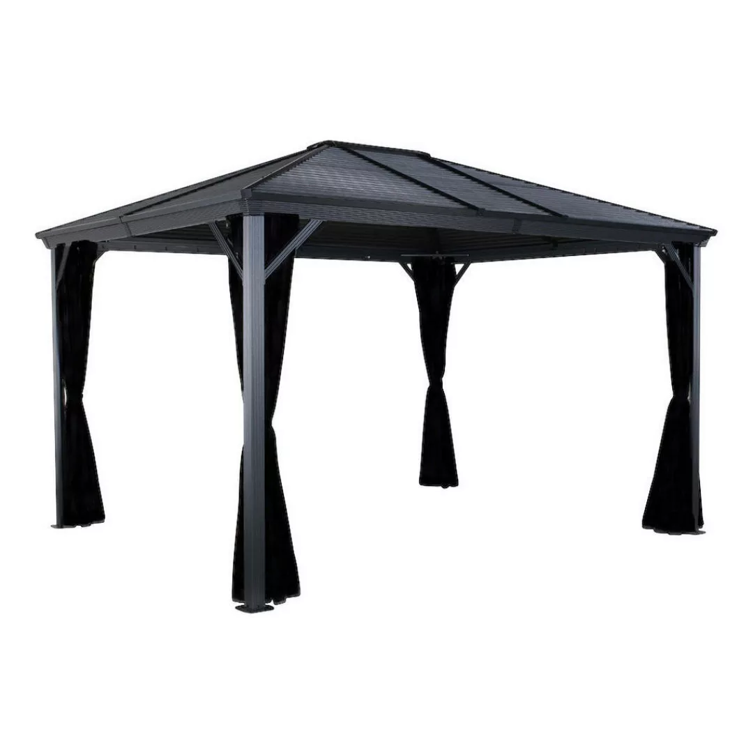 Sojag Pavillon Ventura anthrazit Stahl B/H/L: ca. 296x261x423 cm günstig online kaufen