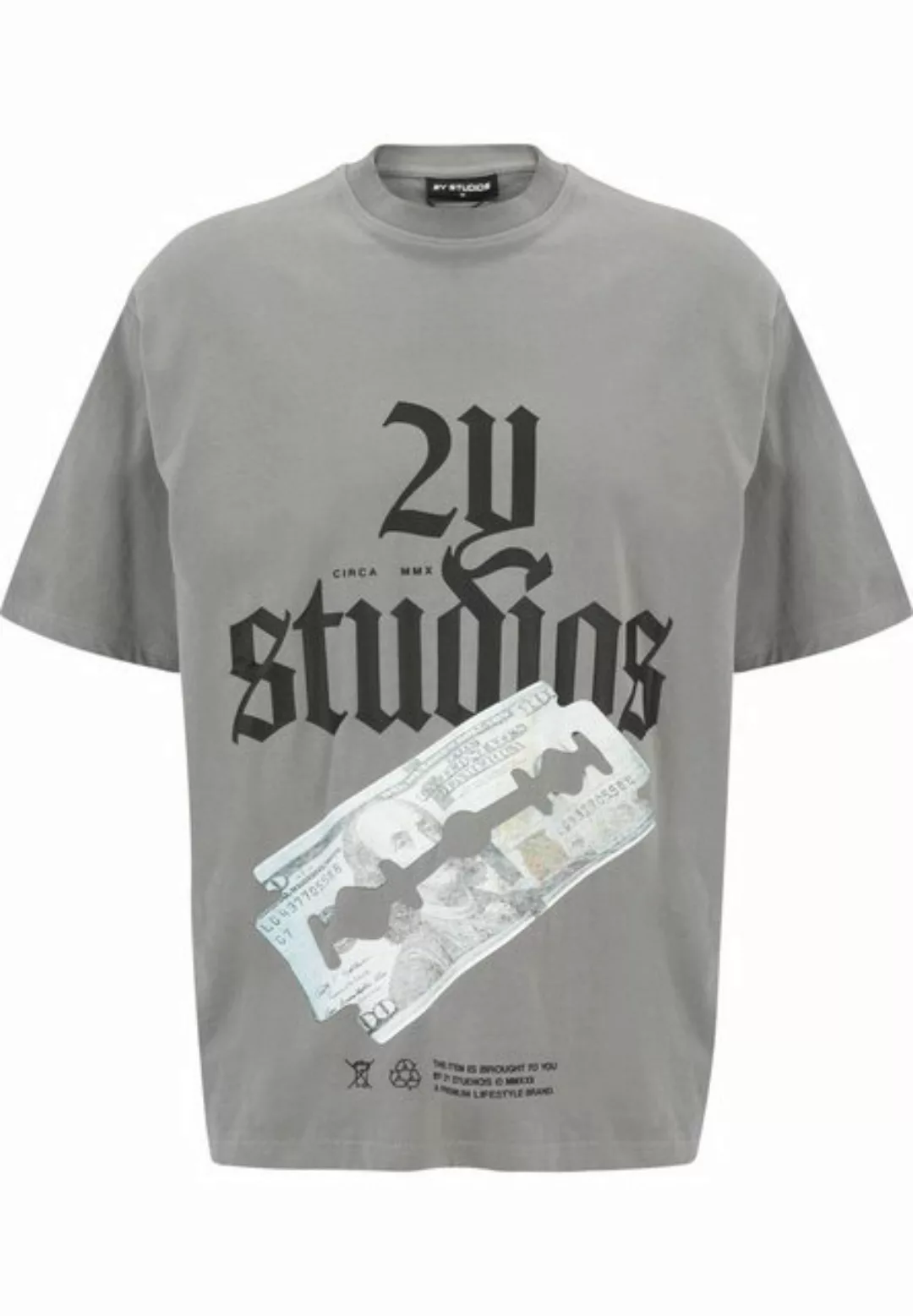 2Y Studios T-Shirt 2Y Studios Herren Razor Oversize Tee (1-tlg) günstig online kaufen