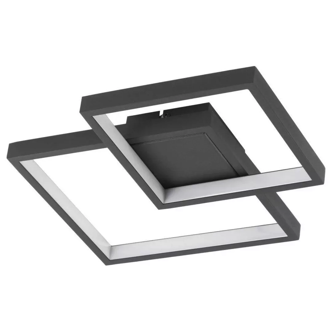 LED Deckenleuchten Porto in Schwarz 19W 1342lm günstig online kaufen