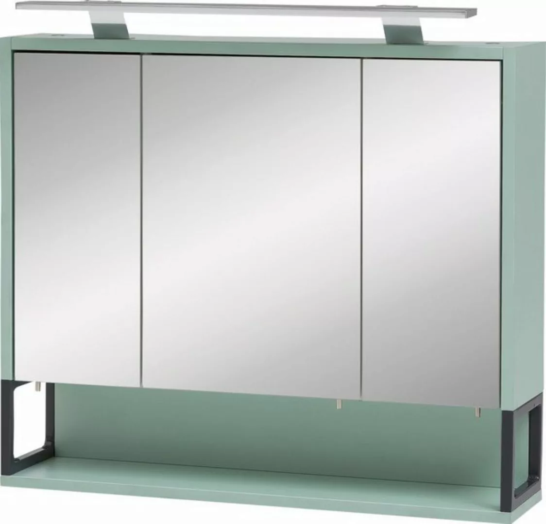 Schildmeyer Spiegelschrank Limone Breite 70 cm, 3-türig, LED-Beleuchtung, S günstig online kaufen