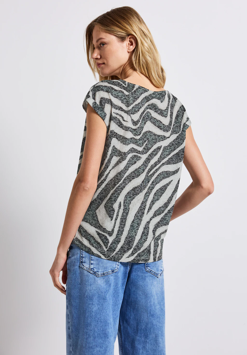 STREET ONE T-Shirt, mit U-Boot-Ausschnitt günstig online kaufen