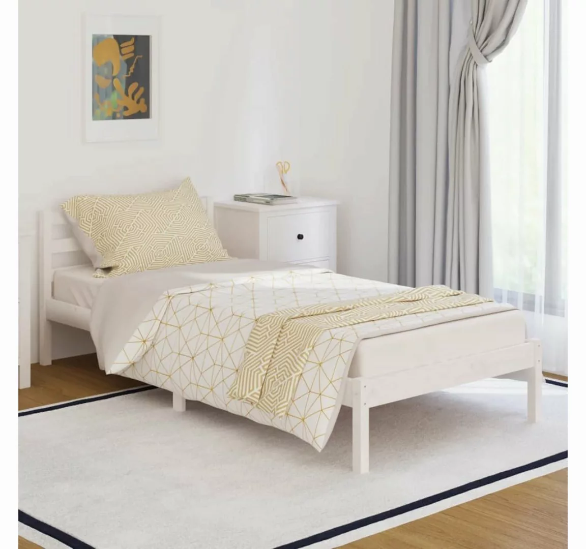 Vidaxl Tagesbett Massivholz Kiefer 90x200 Cm Weiß günstig online kaufen