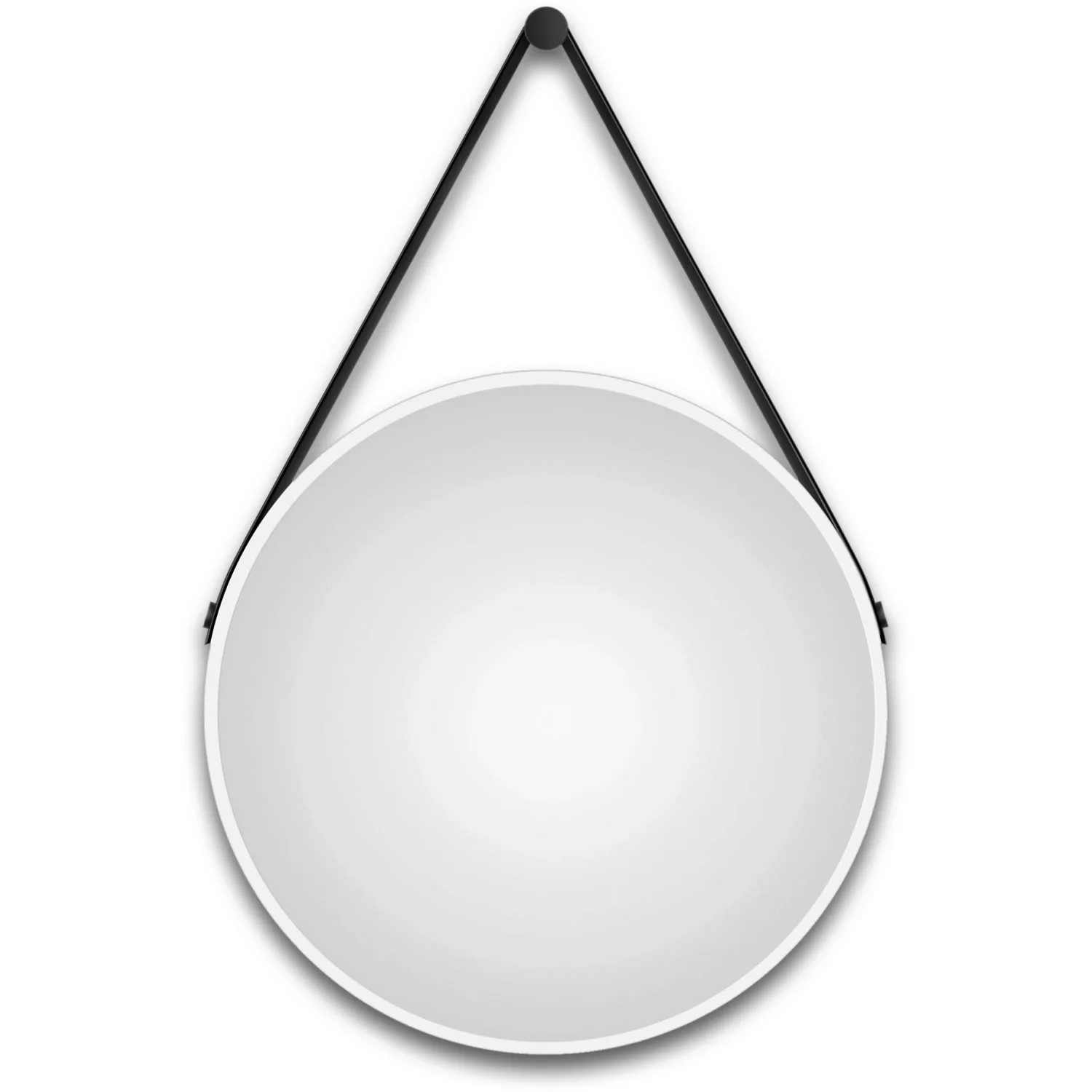 DSK Design LED-Lichtspiegel Silver Barbier Ø 50 cm Weiß Matt Rund günstig online kaufen