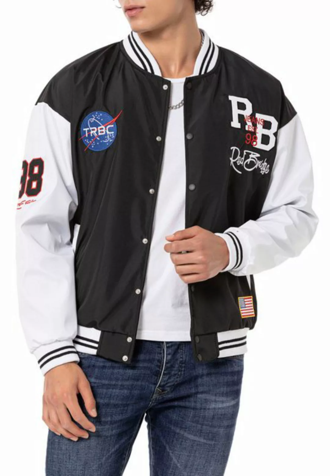 RedBridge Collegejacke im sportlichen Varsity-Look Baseballjacke Lässiger O günstig online kaufen