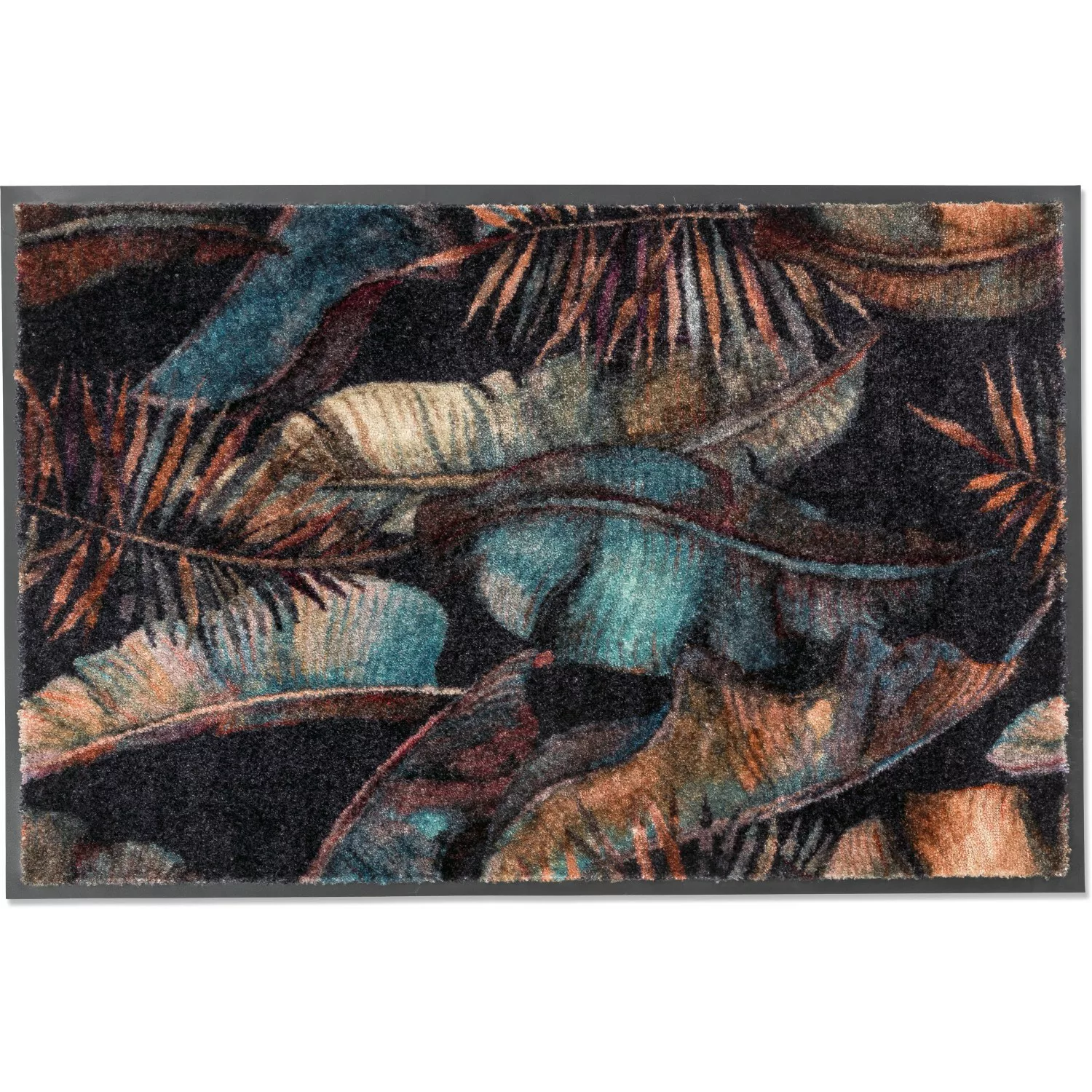 Schöner Wohnen Sauberlaufmatte Miami Jungle 67 cm x 100 cm Anthrazit günstig online kaufen